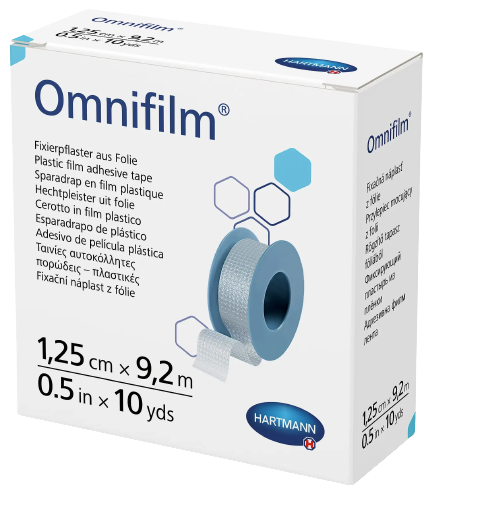 Пластир фіксуючий з прозорої плівки Omnifilm® 1,25 см х 9,2 м 1шт